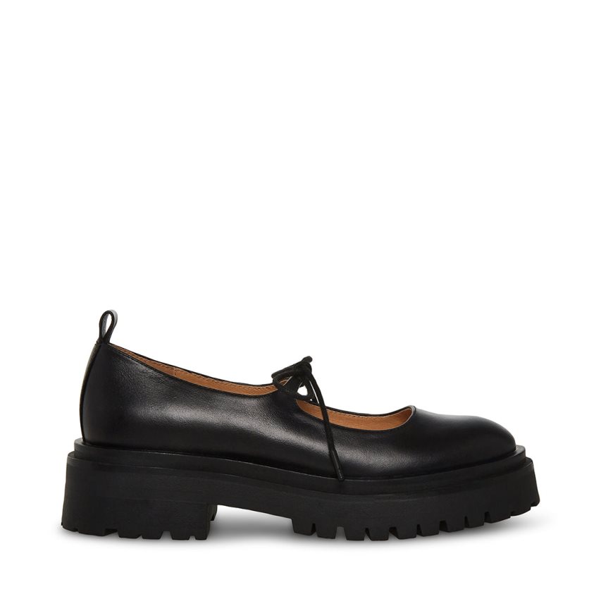 Zapatos Plataforma Steve Madden Landon Cuero Mujer Negras | ES BR28E9